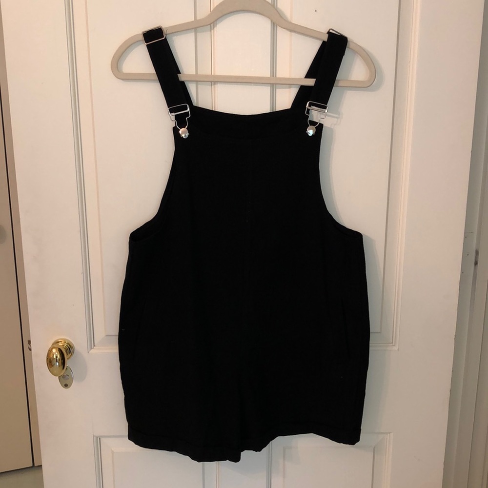 Black Short Overalls